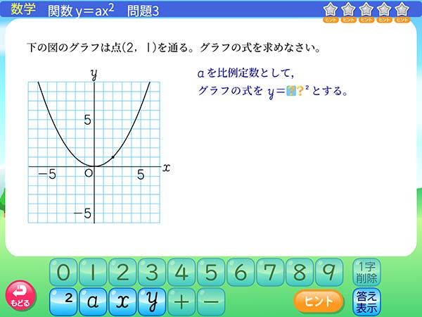 中学3年　数学「関数」